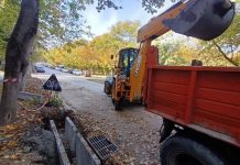 Начались работы по восстановлению дорожного покрытия и тротуаров на улице Иона Некулче