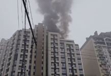 На Рышкановке горит новострой: работают девять пожарных расчётов