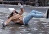 Ледовый кошмар в Кишиневе: Кто заплатит, если вы упадёте на тротуаре?